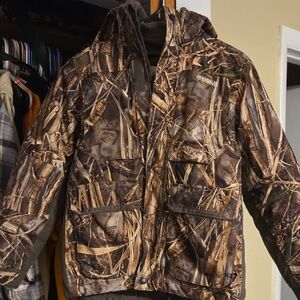 Magellan Brown and Green Hunting Jacket